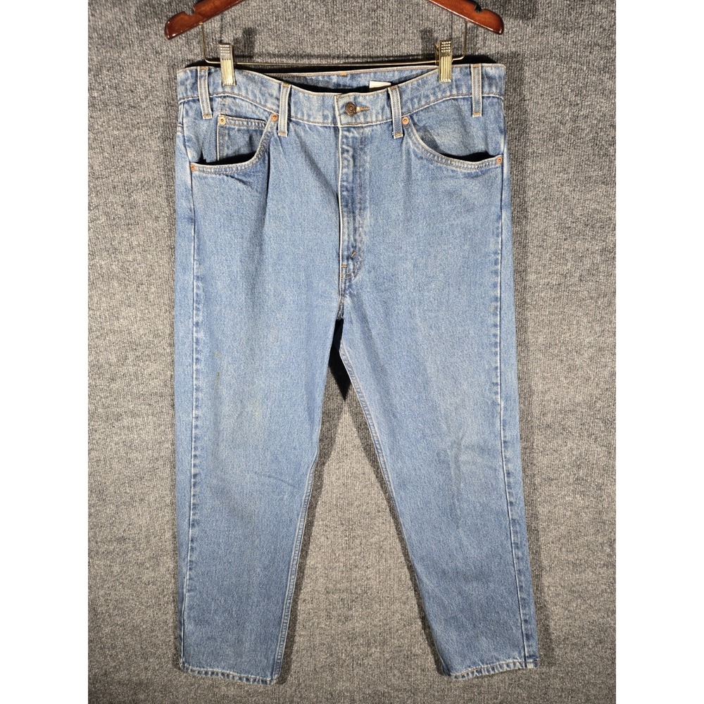 Vintage Levis 505 Orange Tab Jeans Mens 38x30 Regular Fit Straight Leg